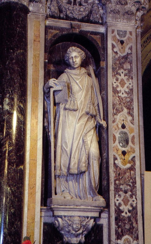 Bernini P. secc. XVI-XVII, San Lorenzo in marmo bianco scolpito