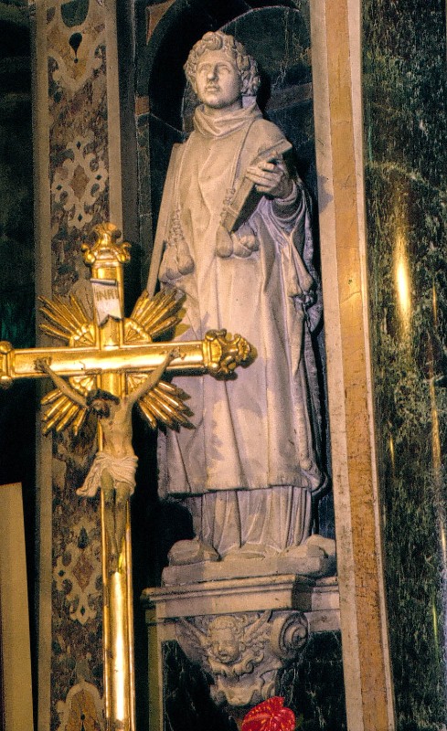Bernini P. secc. XVI-XVII, Santo Stefano in marmo bianco scolpito