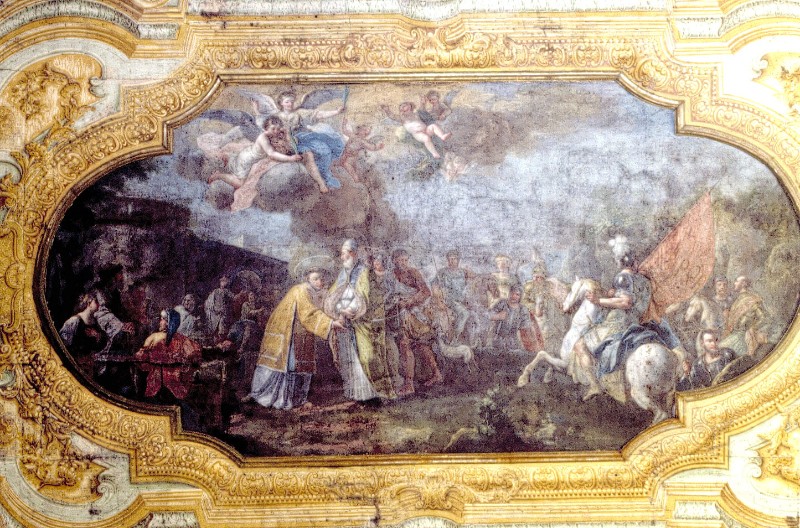 Cacciapuoti A. (1770), San Lorenzo incontra Papa Sisto II