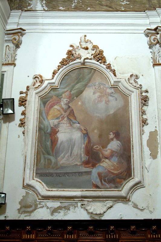Bottega siciliana sec. XVIII, Cornice del dipinto di S. Antonino da Firenze