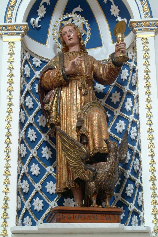 Bottega siciliana (1674), Statua di S. Giovanni Evangelista