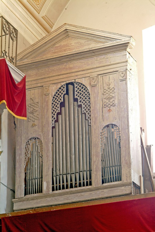 Bottega siciliana sec. XIX, Mostra di organo