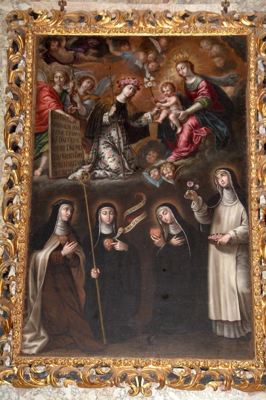 Roggieri V. sec. XVII, Dipinto della Madonna con Bambino e Sante monache
