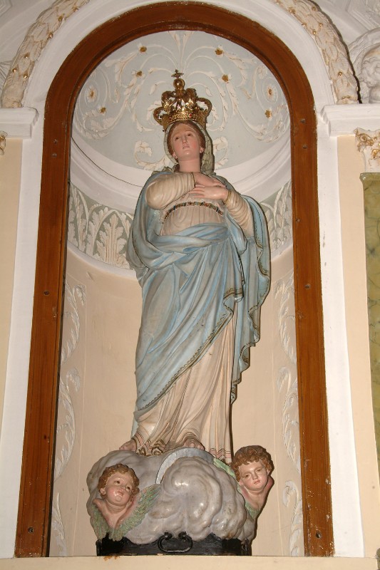 Bottega siciliana secc. XVIII-XIX, Statua della Madonna immacolata