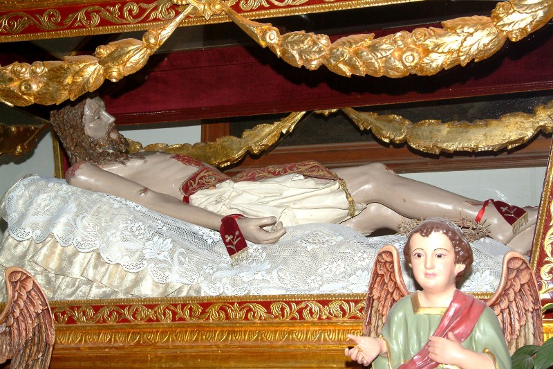 Bottega siciliana sec. XVIII, Statua di Gesù morto