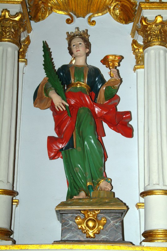 Bottega siciliana sec. XVIII, Statua di S. Lucia