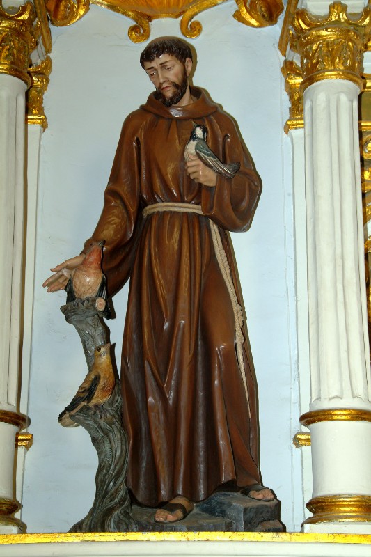 Bottega alto-atesina sec. XX, Statua di S. Francesco d'Assisi
