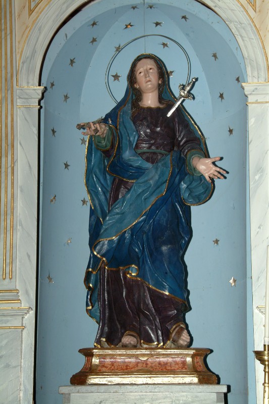 Bottega siciliana metà sec. XIX, Statua della Madonna addolorata