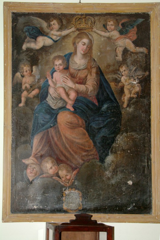 Bottega siciliana (1689), Dipinto della Madonna degli Angeli