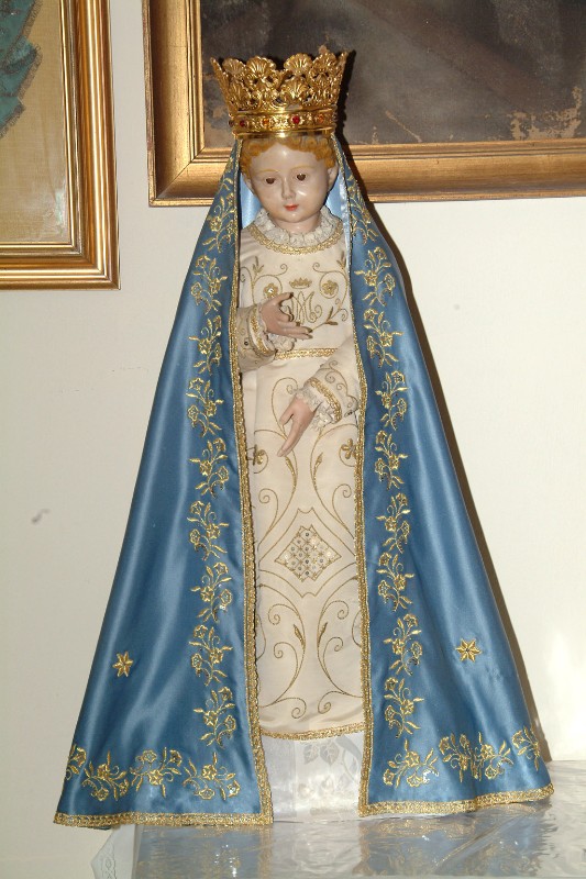 Bottega siciliana sec. XIX, Statua di Maria bambina