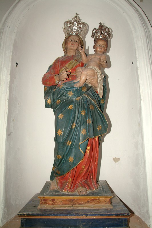 Bottega siciliana secc. XVIII-XIX, Statua della Madonna del rosario