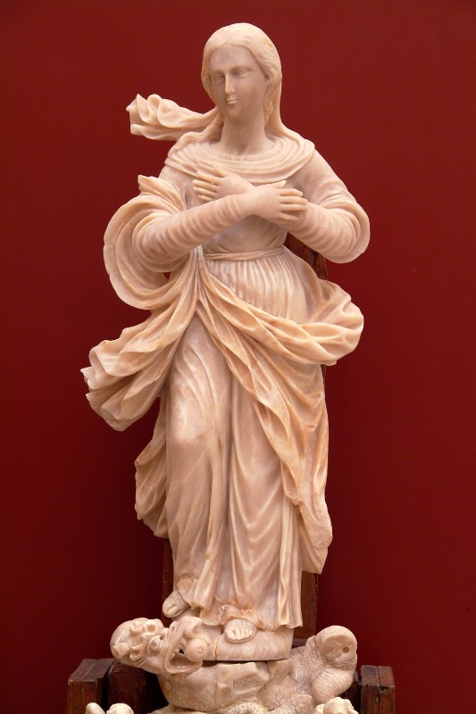 Bottega trapanese secc. XVII-XVIII, Statua della Madonna immacolata