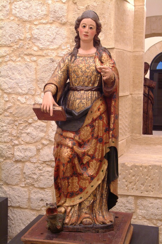 Bottega siciliana inizio sec. XVII, Statua di S. Margherita