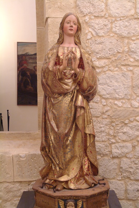 Bottega siciliana fine sec. XVI, Statua della Madonna