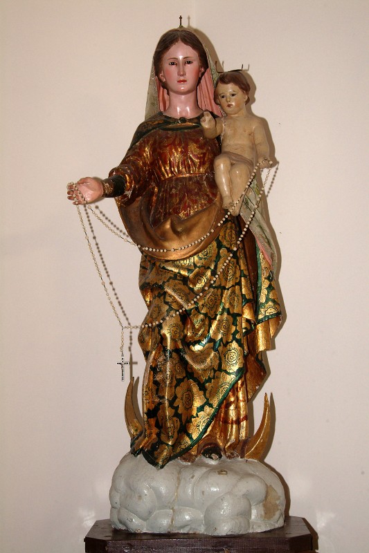 Bottega siciliana sec. XVIII, Statua della Madonna del rosario