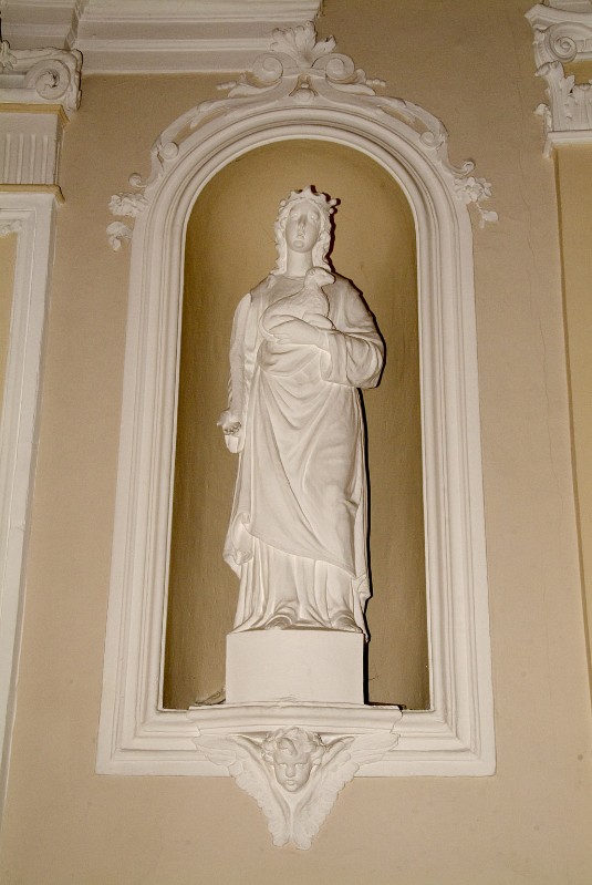 Bottega siciliana sec. XIX, Mostra della nicchia della statua di S. Agnese