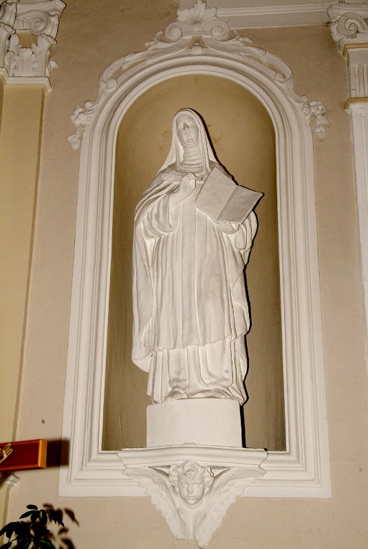Bottega siciliana sec. XIX, Mostra di nicchia della statua di S. Teresa d'Avila