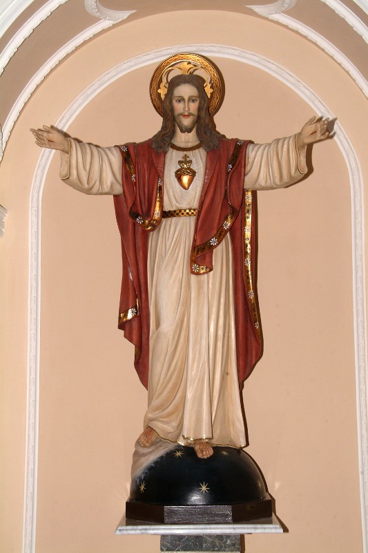 Stunflesser G. sec. XX, Statua del Sacro Cuore di Gesù