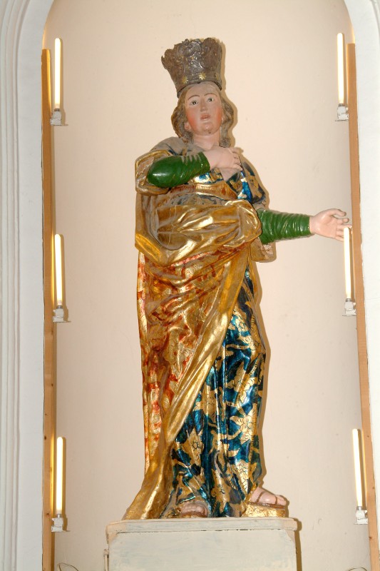 Bottega siciliana sec. XVIII, Statua di S. Barbara