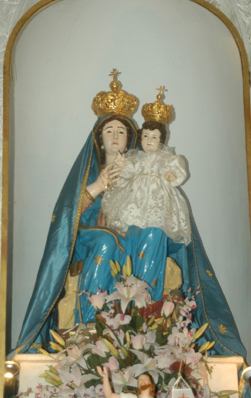 Artigianato campano sec. XX, Statua Madonna con Gesù bambino