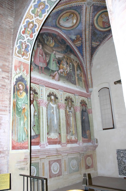 Alberti A. sec. XV, Decorazione murale della Cappella di S. Martino