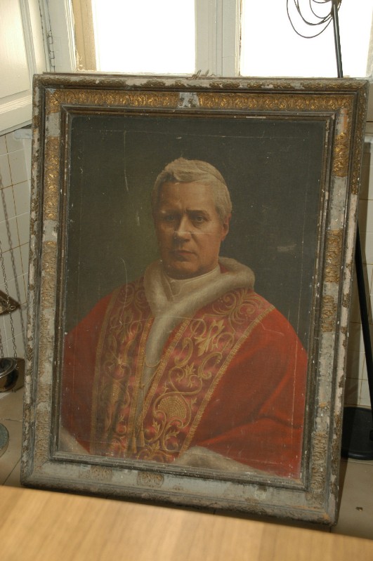 Ambito campano sec. XIX, Dipinto con Papa Pio X