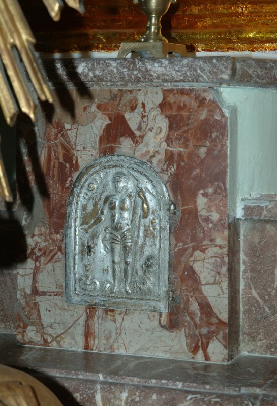 Ambito campano sec. XVIII, Tabernacolo dell'altare di Sant'Erasmo