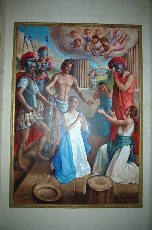 Ambito campano (2002), Dipinto con il martirio di Santa Reparata