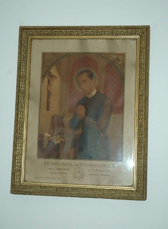 Ambito italiano sec. XX, Stampa con San Gerardo Majella