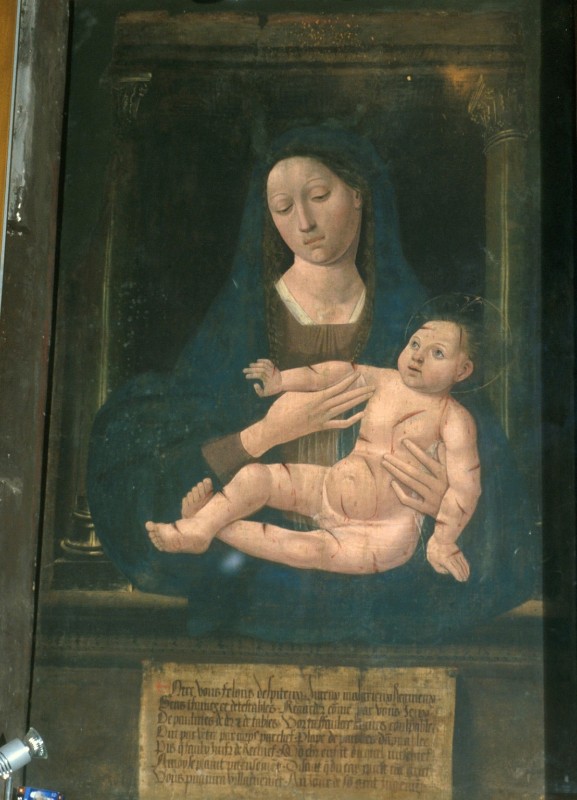 Bott. francese sec. XV, Madonna delle Grazie con Gesù Bambino