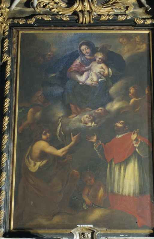 Bianchi F. sec. XVII, Madonna con Gesù Bambino tra santi