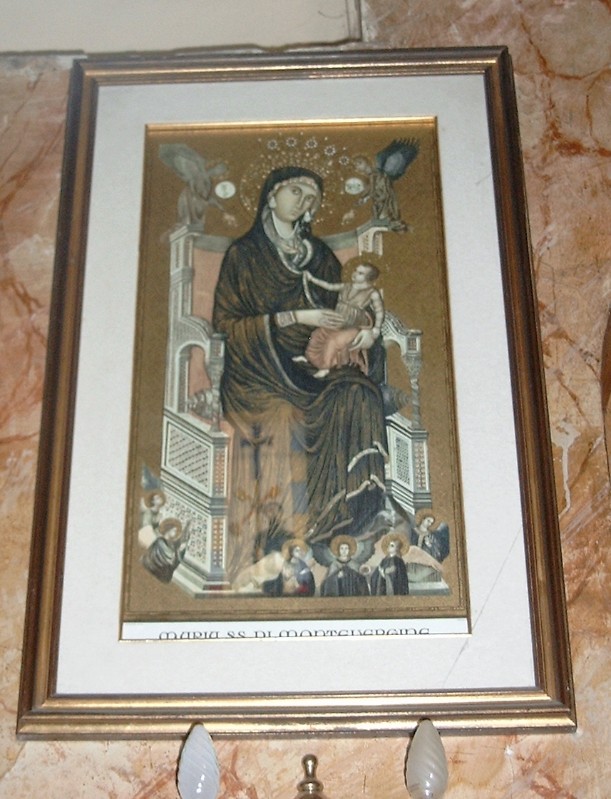 Ambito campano sec. XX, Cornice con immagine della Madonna di Montevergine