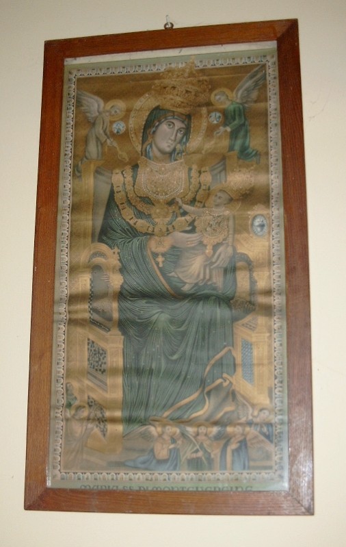 Ambito campano sec. XX, Cornice con immagine della Madonna di Montevergine