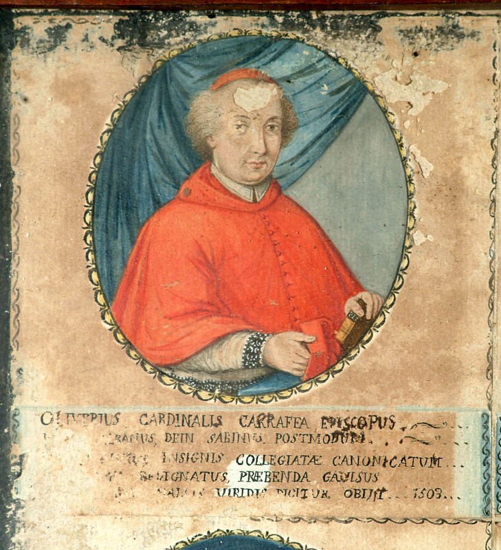 Bottega siciliana sec. XIX, Ritratto del cardinale Carraffa