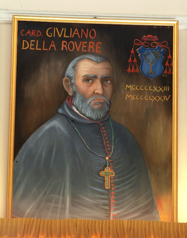 Bottega siciliana sec. XX, Ritratto del cardinale Giuliano Della Rovere