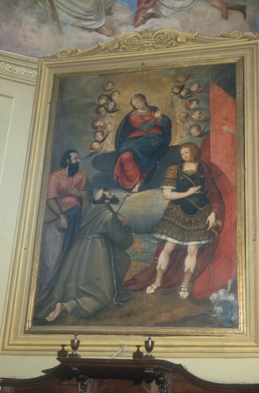 Ambito piemontese sec. XVIII, Cornice del dipinto con San Pietro da Verona