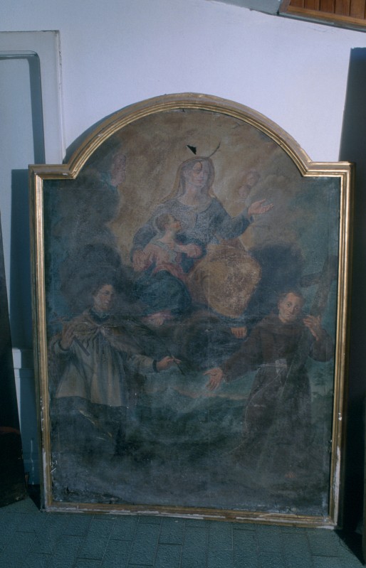 Ambito piemontese sec. XVIII, Sant'Anna con Maria bambina e santi