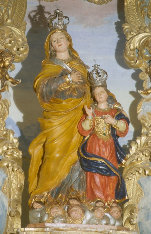 Ambito piemontese sec. XVIII, Gruppo scultoreo di Sant'Anna e Maria