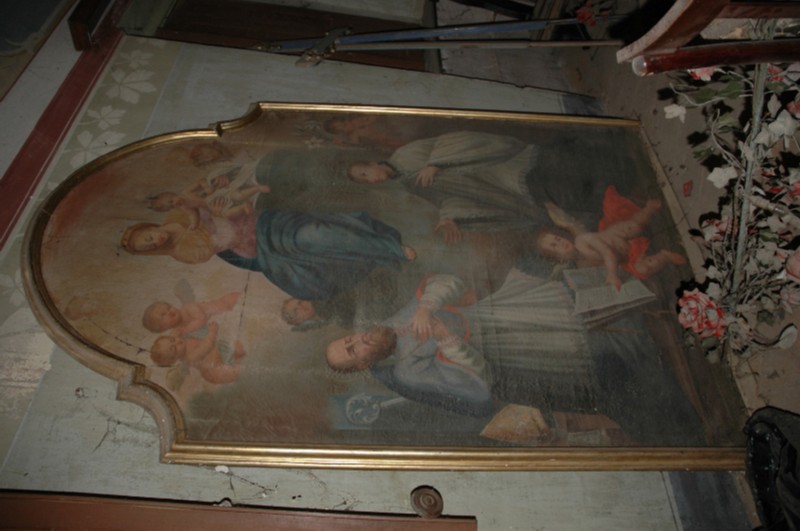 Ambito piemontese sec. XVIII, Madonna con Bambino e santi