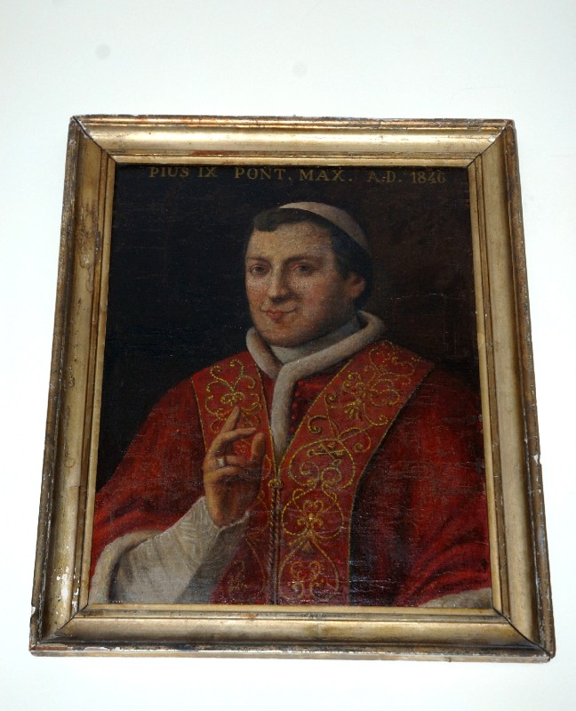 Ambito laziale (1840), Dipinto con papa Pio IX