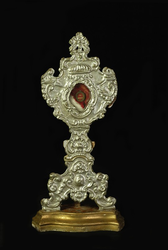 Bottega laziale sec. XVIII, Reliquiario di Santa Gertrude h. 51,4 cm