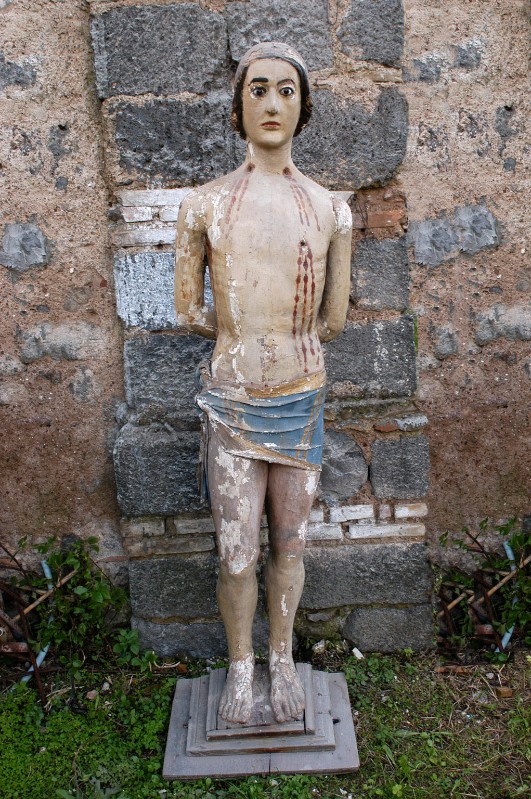 Bottega laziale sec. XIX, Statua di San Sebastiano