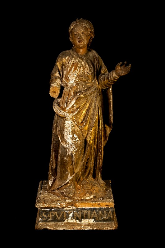 Bottega laziale sec. XVI, Statua di Santa Pudenziana