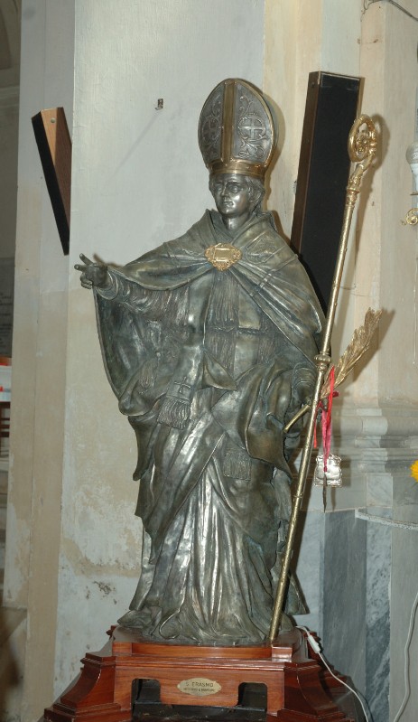 Vaudo E. (1985), Statua con Sant'Erasmo