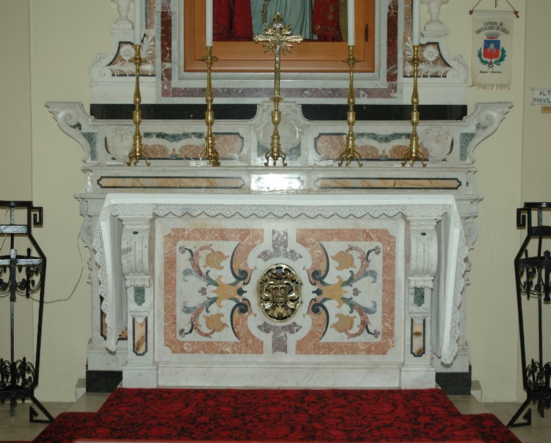 Ambito dell'Italia meridionale sec. XIX, Altare di Sant'Erasmo