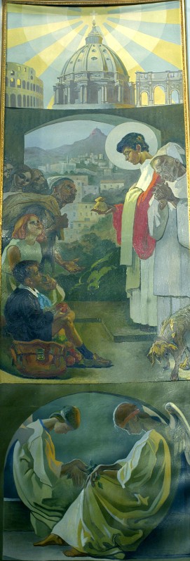 Sicurezza A. (1968), Dipinto con la carità di San Lorenzo