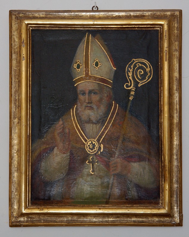 Ambito eugubino sec. XIX, Cornice del dipinto di Sant'Ubaldo Vescovo