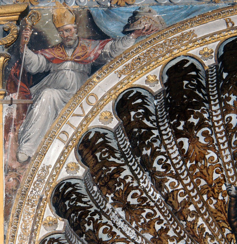Allegrini Francesco sec. XVII, Sant'Ubaldo che sorregge la città di Gubbio