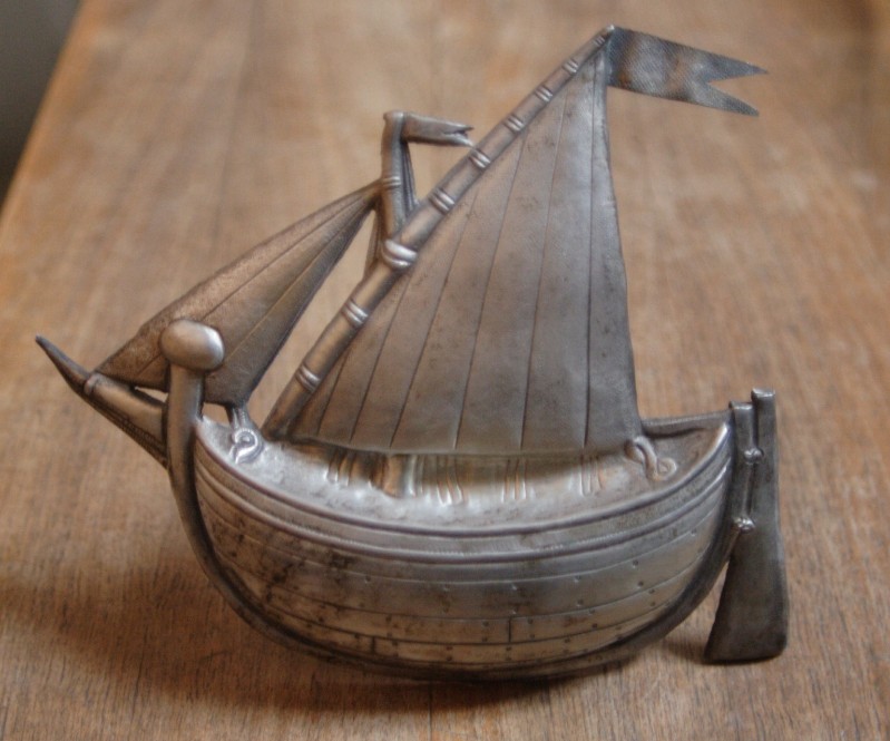 Bottega campana sec. XIX, Barca d'argento