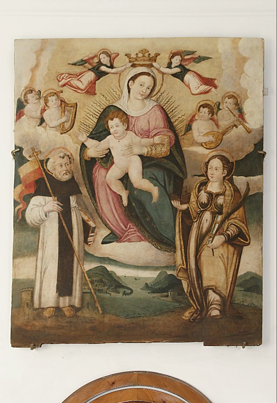 Scuola campana sec. XVI, Madonna e santi